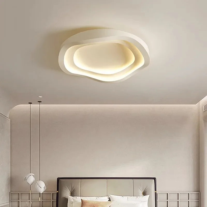 Nordic LED Corrugated Ceiling Lamp - Perfect for Living, Dining Room, Bedroom, Children's Study Room, and Aisle - Stylish Lighting Fixture Lustre for Home Decor