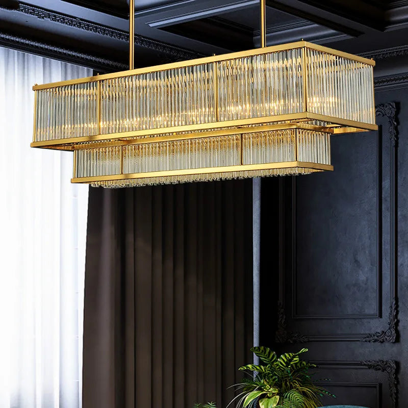 Luxurious Plate Gold LED E14 Chandelier - Elevate Your Living Room with LED Pendant Chandelier Lighting