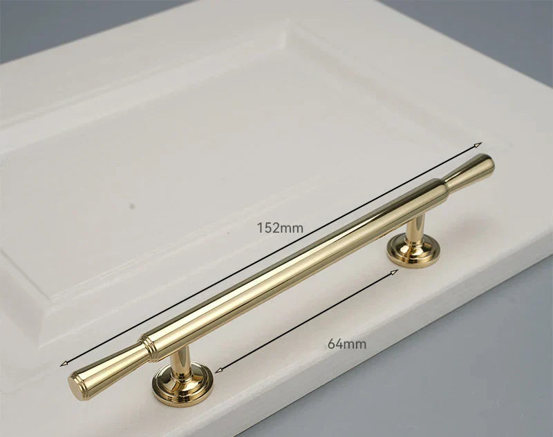 Chrome and Polished Gold Brass Furniture Handles – Modern Cabinet, Drawer, and Wardrobe Knobs
