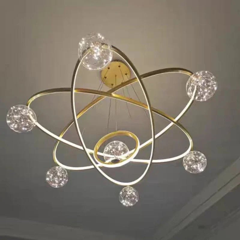 Nordic Minimalist Chandelier - Starlit Elegance for Dining, Bedroom, and Living Spaces