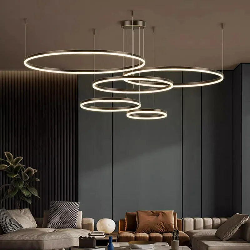 Nordic Modern LED Living Room Chandelier - Stylish Lighting for Living Rooms, Bedrooms, and Home Decor