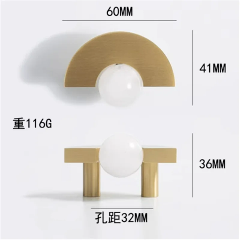 Solid Brass Acrylic Cabinet Handles and Knobs – Elegant Pulls for Drawers, Dressers, and Bathroom Furniture