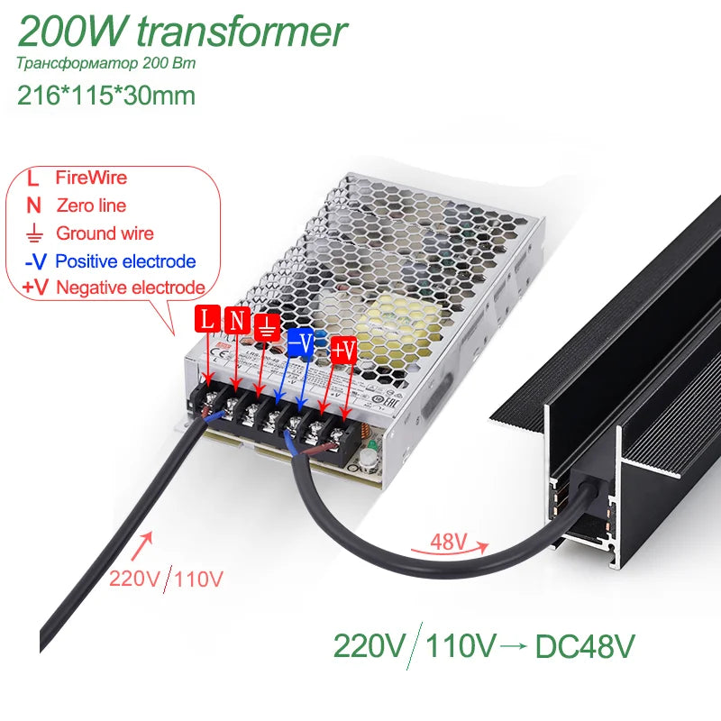 Modern Magnetic Track Lights - Embedded LED Spotlight Downlight