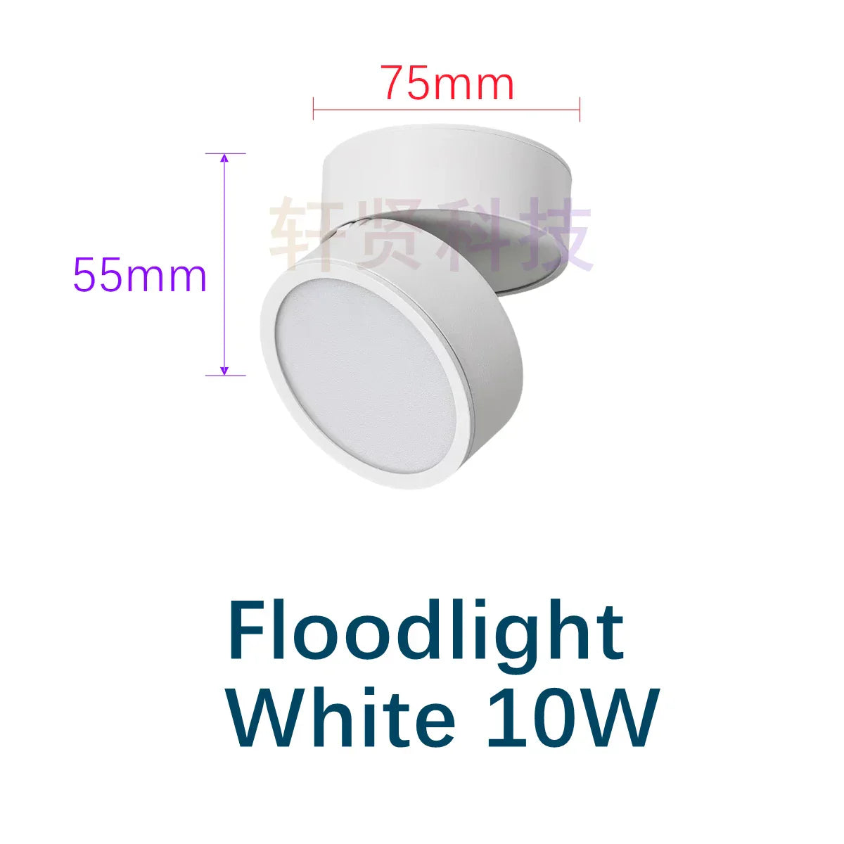 Modern Foldable Rotating LED Ceiling Light - Ultrathin, Dimmable Spotlight with Multiple Wattage Options