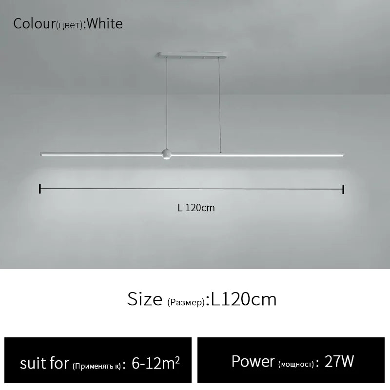 Nordic LED Chandelier - Minimalist Design for Restaurants, Bars, Living Rooms, and Bedrooms
