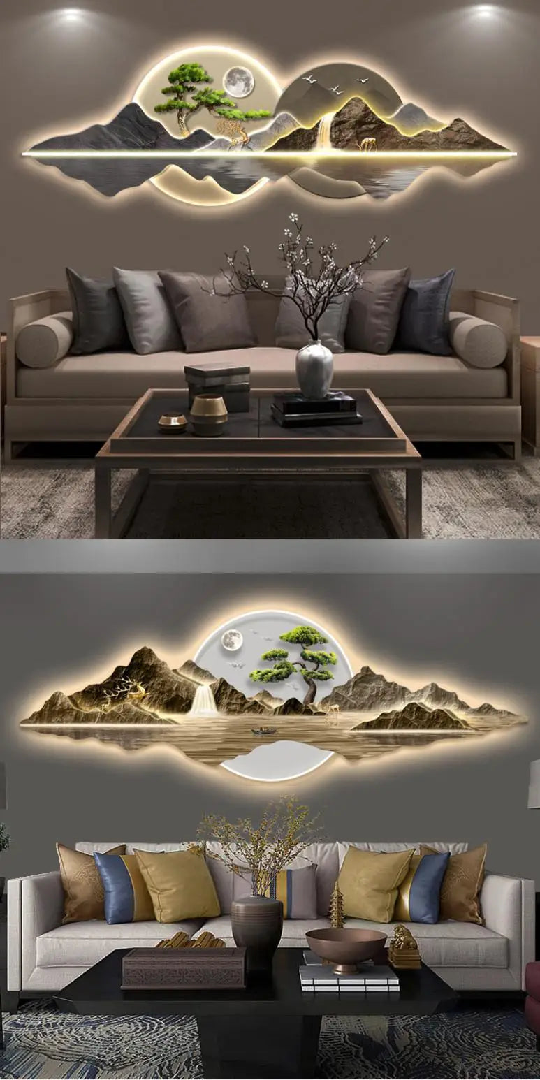 Dlight Decor Acrylic Carved LED Wall Art Light
