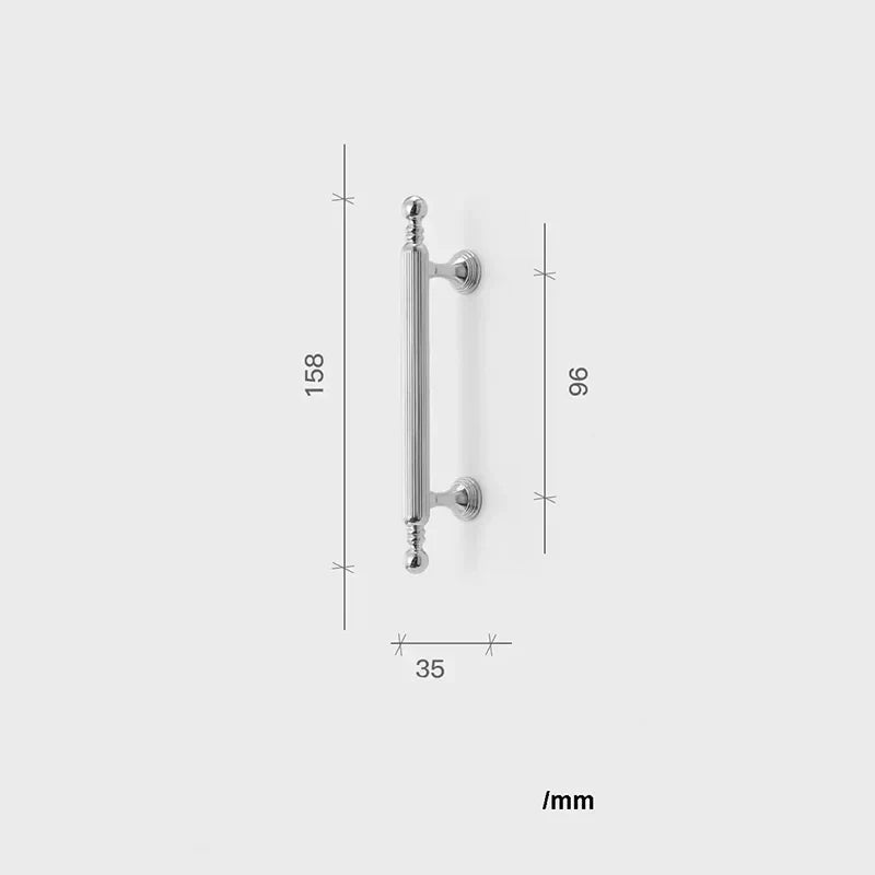 Polished Gold Brass Furniture Handles – Chrome Cabinet Pulls and French Wardrobe Drawer Knobs