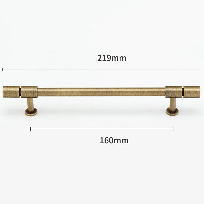 Gold and Bronze Brass Wardrobe Handles – Vintage Cabinet Drawer Pulls and Bar Handles