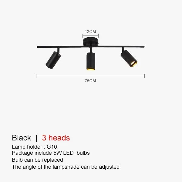 Adjustable LED Ceiling Lights - Stylish Lighting Fixture for Dining Room, Kitchen, Restaurant, and Bedroom