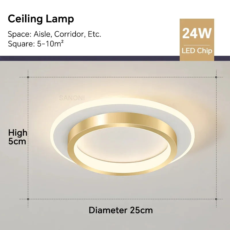 Modern LED Chandelier - Perfect Lighting Fixture for Aisle, Corridor, Stairs, Foyer, Balcony, and Bedroom
