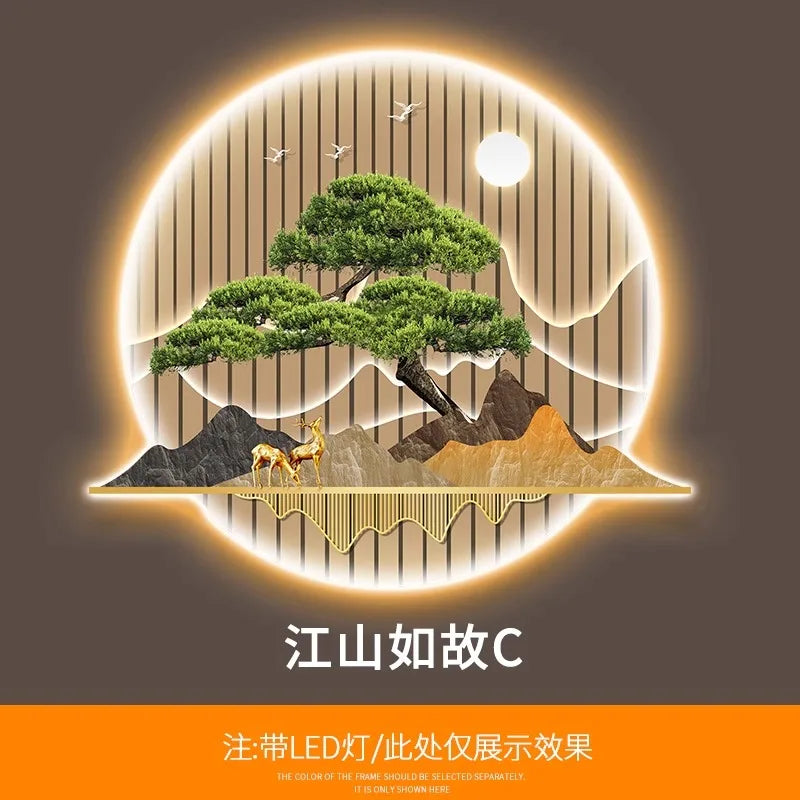Dlight Decor Wealth Landscape Wall Lamp Mural