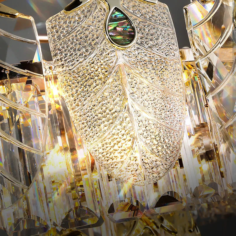 New Crystal Glass Chandelier - Luxury Modern Home Decor Lighting Fixture for Living Rooms and Bedrooms