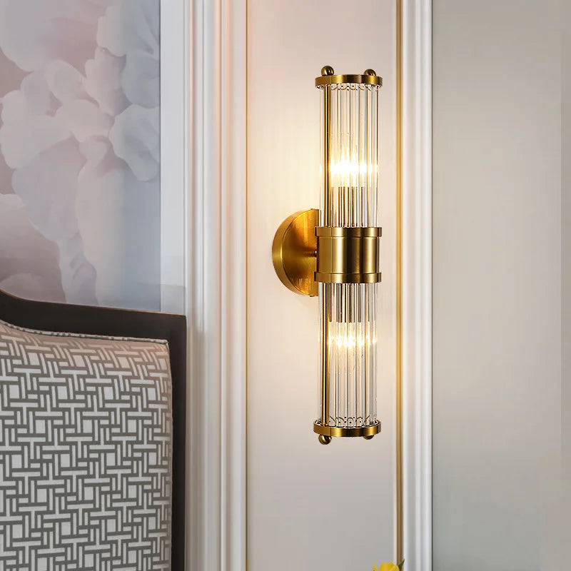Exquisite LED E14 Crystal Wall Lights - Luxury Modern Decoration for Bathrooms, Kitchens, Living Rooms, Bedrooms, and Hallways