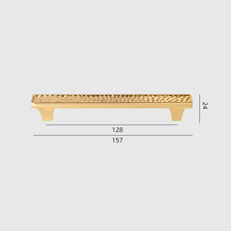 24K Gold and Hammered Brass Furniture Handles – Textured Cabinet Knobs and Pulls in Antique Silver and Old-Silver Finishes