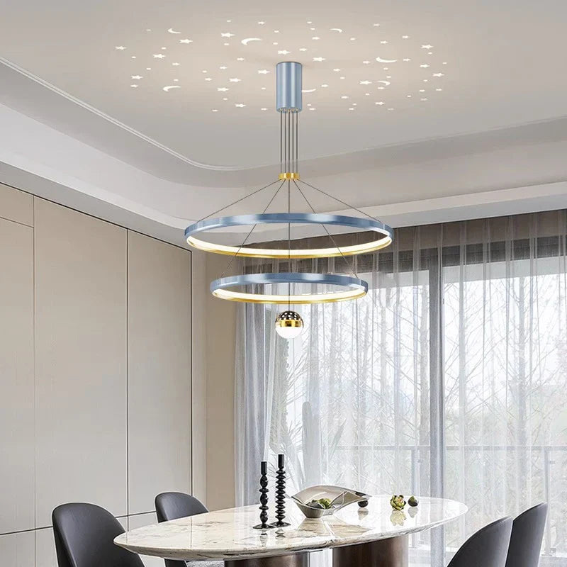 Chic Nordic Dining Room Chandelier - Stylish Ceiling Lamp for Indoor Lighting