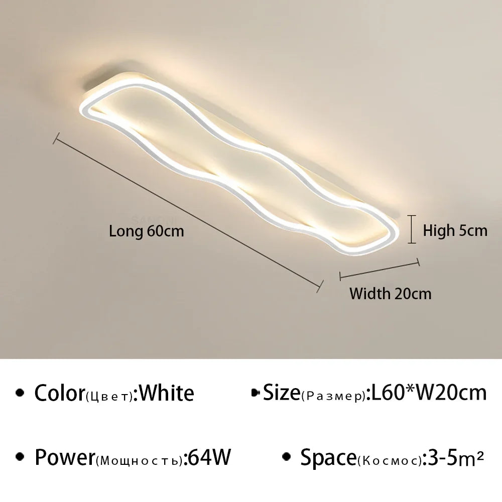 Modern LED Aisle Ceiling Light - Ideal for Corridor, Living Room, Dining Room, and Bedroom - Ceiling Chandelier for Home Decoration - Premium Lighting Fixture