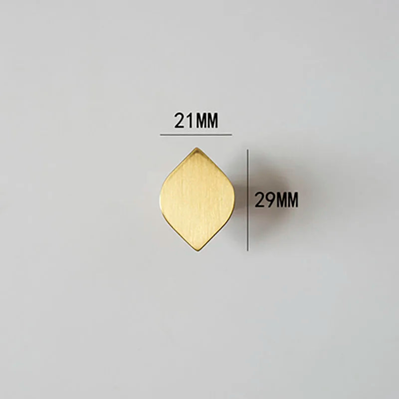 Modern Simple Wardrobe Handles – Brass Cabinet Knobs and Drawer Pulls for Furniture