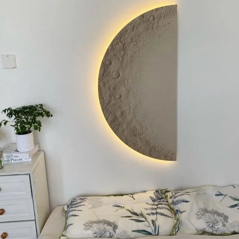 Dlight Decor LED Moon Wall Lamp with Remote Dimming