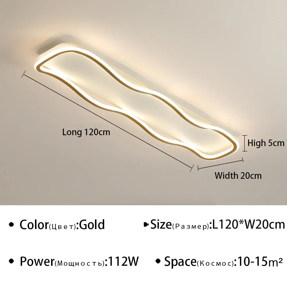 Modern LED Aisle Ceiling Light - Ideal for Corridor, Living Room, Dining Room, and Bedroom - Ceiling Chandelier for Home Decoration - Premium Lighting Fixture