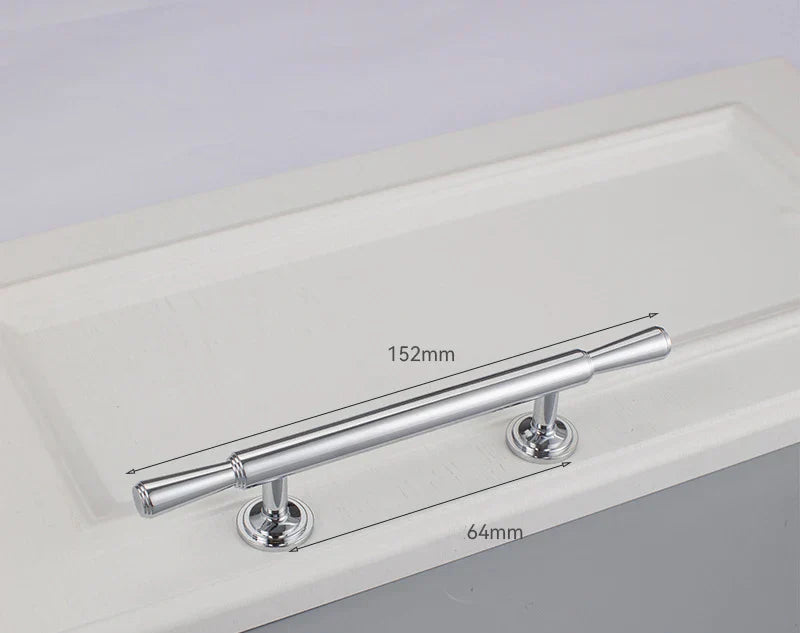 Chrome and Polished Gold Brass Furniture Handles – Modern Cabinet, Drawer, and Wardrobe Knobs