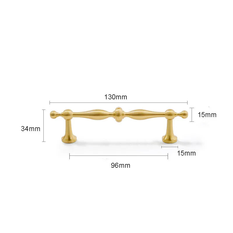 New Brass Cabinet Handles – Modern T-Bar Pulls and Drawer Knobs for Kitchen and Wardrobe