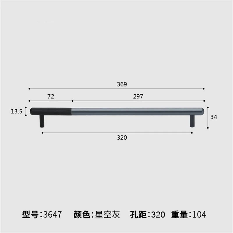 Dual tone Long Kitchen Cabinet Handles – Multicolor Wardrobe and Drawer Knobs