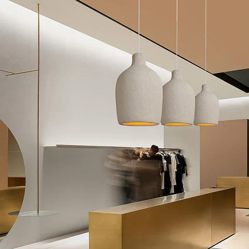 Wabi-Sabi Cream Style LED Chandelier - Illuminate Your Restaurant, Bar, Dining Room, and More with Subtle Elegance