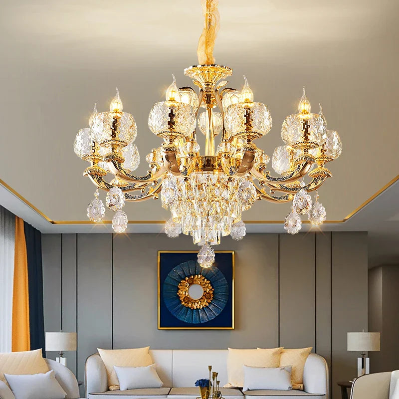 European Modern Simple Chandelier - Luxury Lighting for Home, Villa, Hotel, and Duplex Architectural Spaces