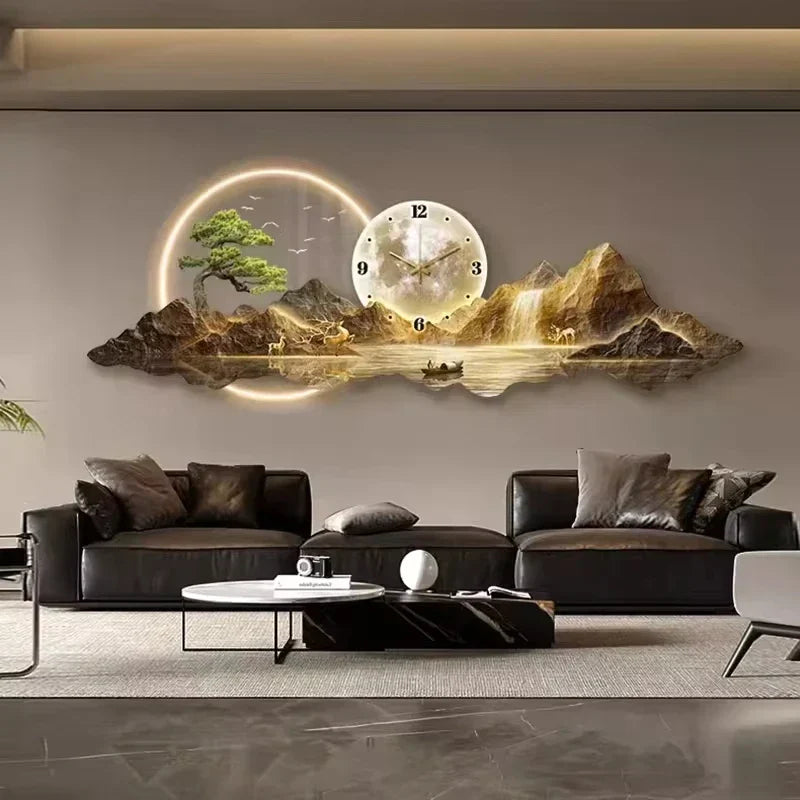 Dlight Decor Silent LED Wall Clock in Nordic Style