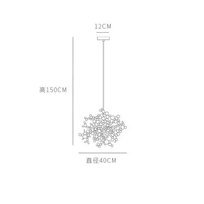 Nordic Simplicity LED Chandelier - Elegant Lighting for Living and Dining Areas