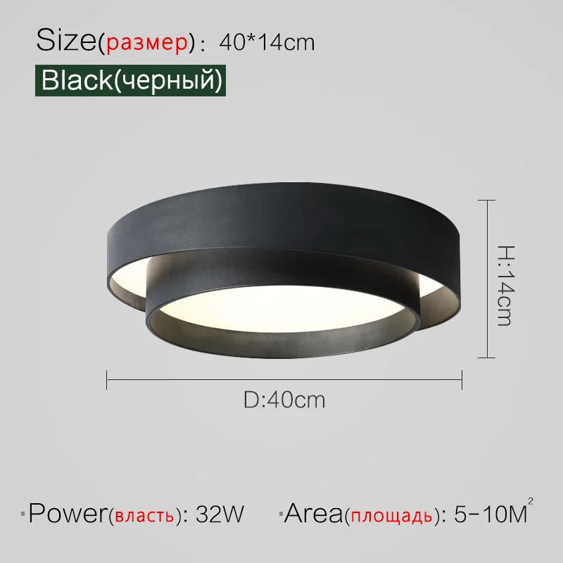 Nordic Minimalist Modern Ceiling Lamp - Designer Lighting for Stylish Living Rooms and Master Bedrooms