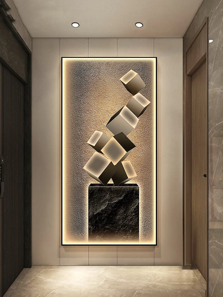 Dlight Decor Crystal Wall Art Glow Lamp for Interiors