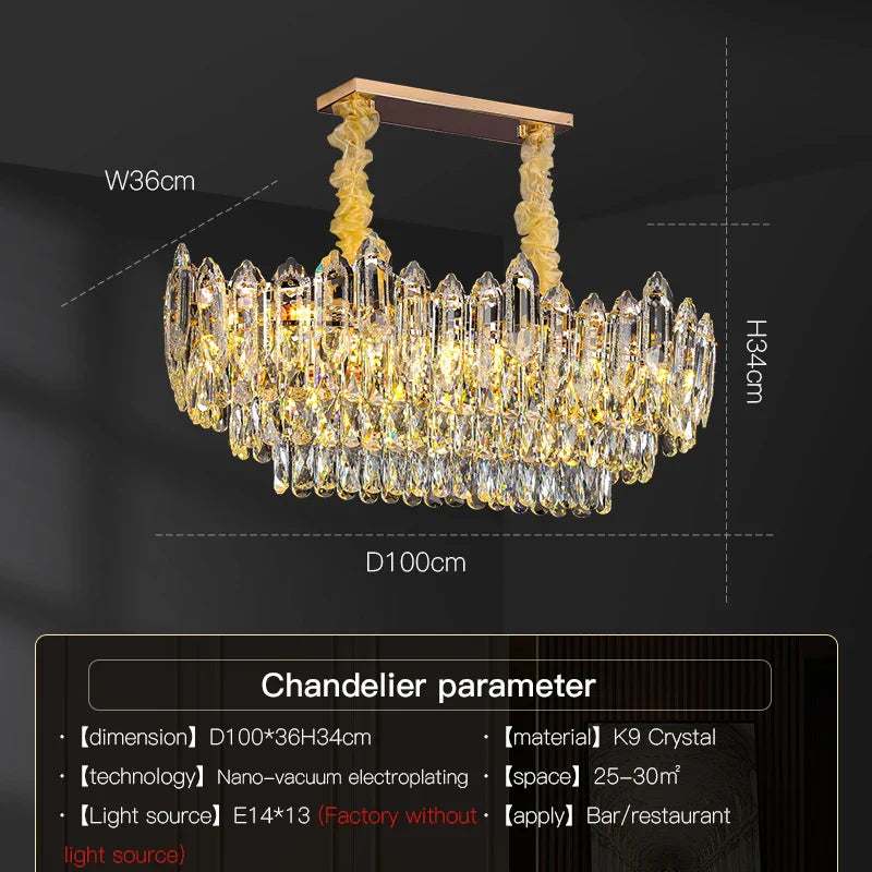 Modern Crystal Chandelier Ceiling - Novelty Trend Lighting for Hall, Living Room, and Bedroom
