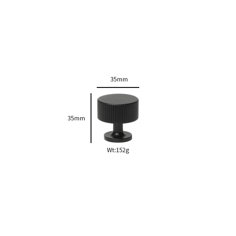 Black Vertical Line Brass Furniture Handles – Cabinet Drawer Knobs and Wardrobe Pulls