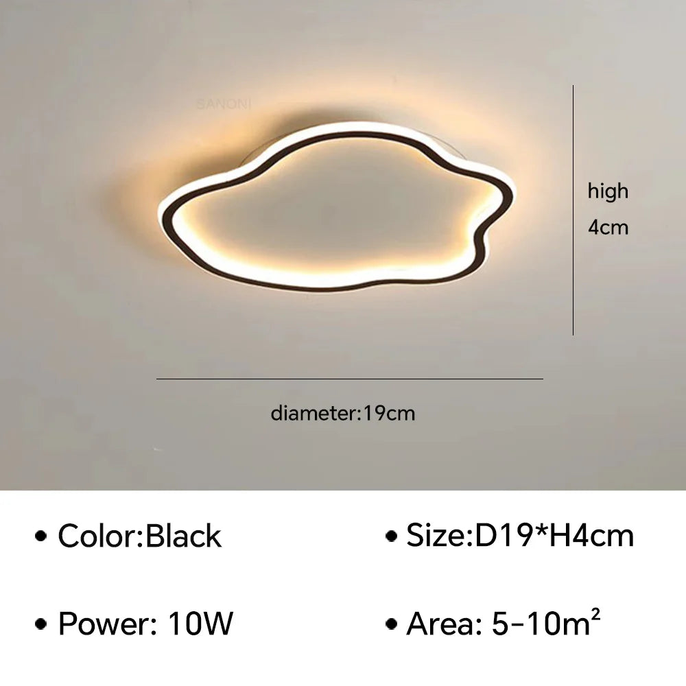 Modern LED Ceiling Lamps Chandelier - Creative Round Ceiling Light for Living Room, Bedroom, and Simple Home Decor Indoor Lighting