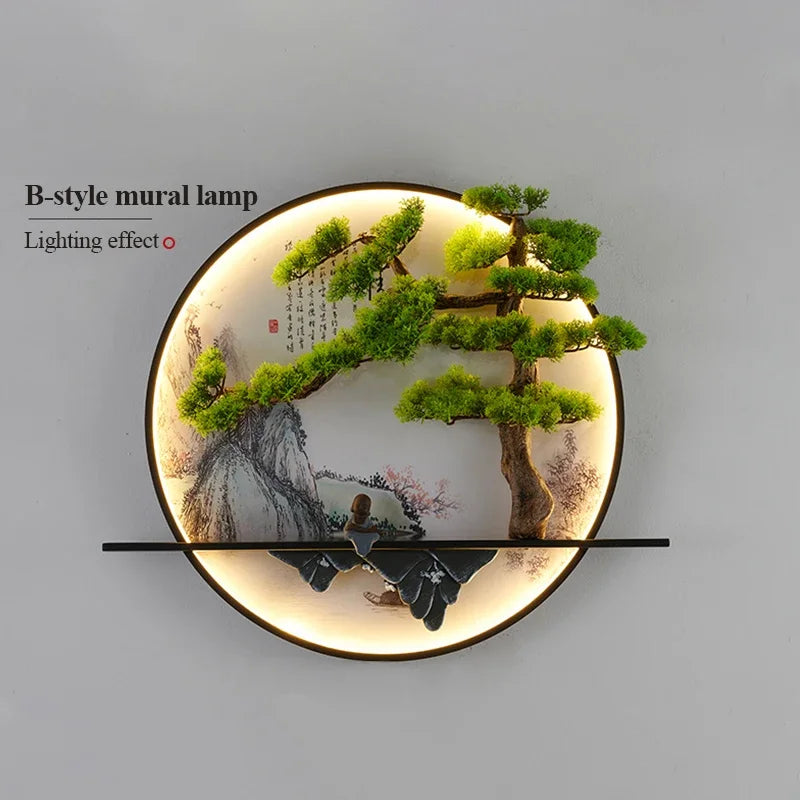 Dlight Decor Chinese Landscape LED Wall Glow