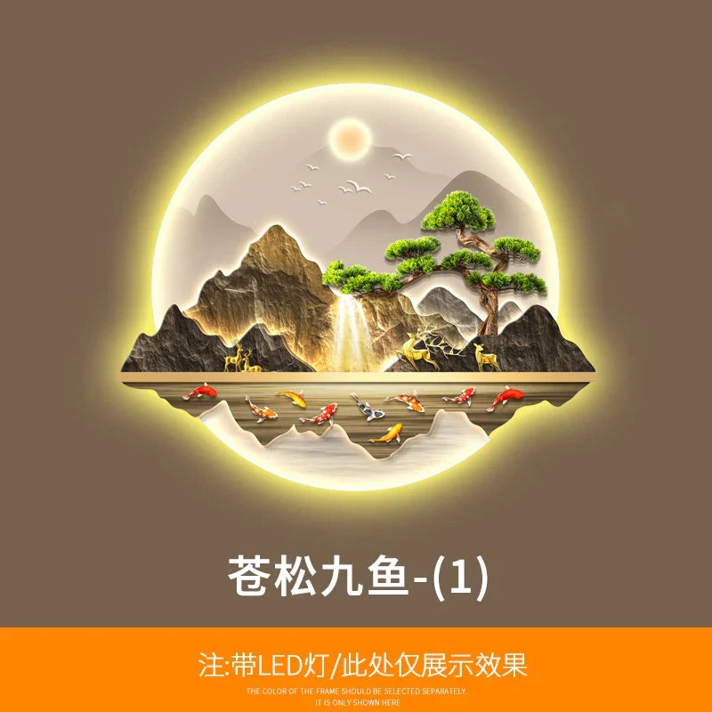 Dlight Decor Wealth Landscape Wall Lamp Mural