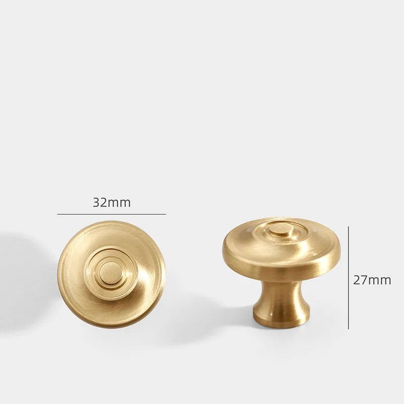 Brass Furniture Handles – French Wardrobe, Cabinet, and Drawer Knobs in Gold