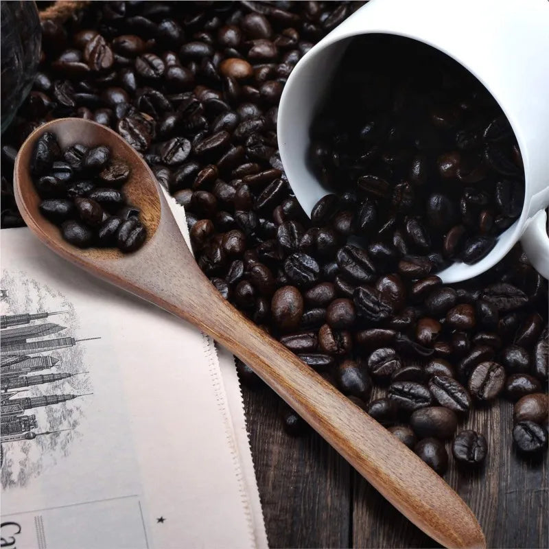 6pcs Wooden Teaspoon Mini Wooden Honey Spoon Small Teaspoons Serving Wooden Utensils For Cooking Small Condiments Spoon