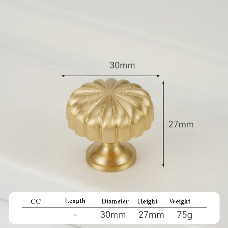 Satin Gold Brass Wardrobe Handles – Modern Drawer Knobs and Cabinet Bar Pulls (50mm-260mm)