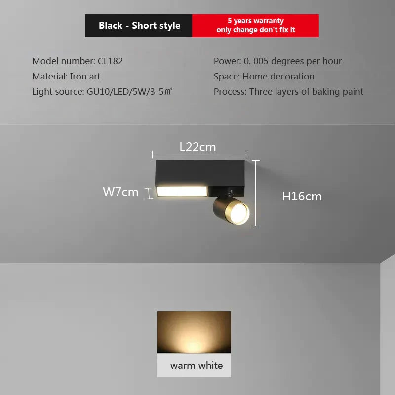 Sleek LED Rectangular Ceiling Lamp - Ideal for Study, Dining Room, Bedroom, Corridor, and Balcony