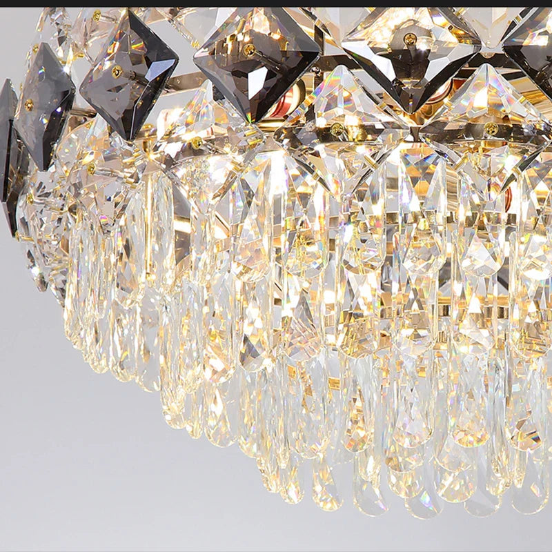 Modern Light Luxury Crystal Chandelier - A Stunning Main Lamp for Living Rooms, Dining Rooms, and Bedrooms