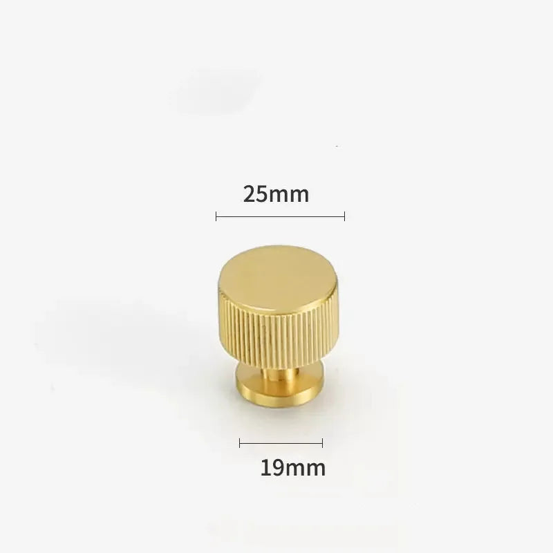 Gold Brass Cabinet Handles – Liner Knobs and Kitchen Drawer Bar Pulls for Furniture