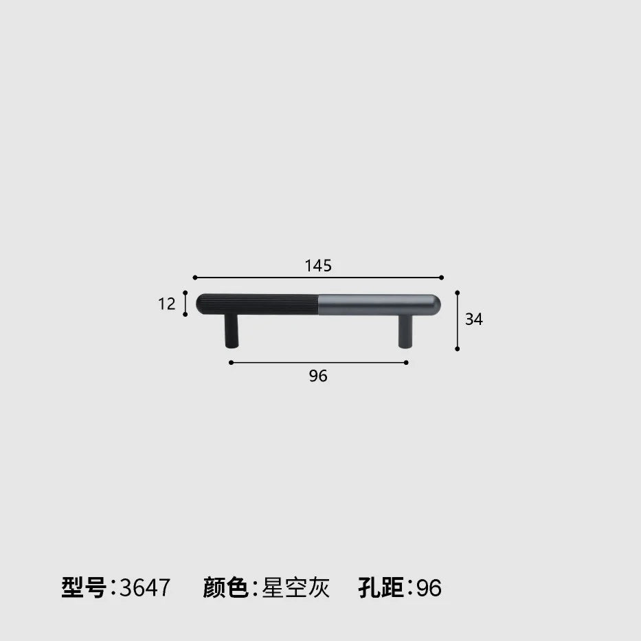 Dual tone Long Kitchen Cabinet Handles – Multicolor Wardrobe and Drawer Knobs