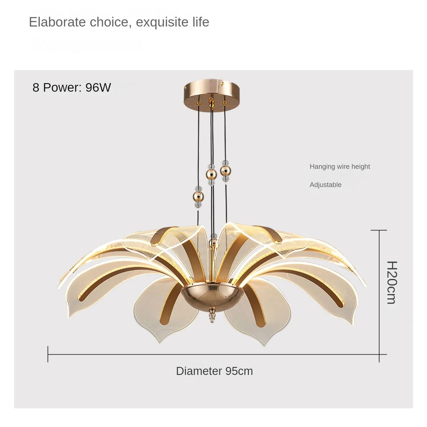Modern LED Night Primrose Petals Ceiling Chandelier - Minimalist Elegance for Living, Dining, and Bedrooms