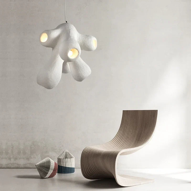 Nordic Creative LED Pendant Lamps - Wabi Sabi Design for Restaurant, Bar, Loft, Bedroom, and Home Decor