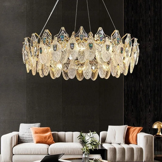 Petal-Shaped Ceiling Chandelier - A Unique Bedroom and Living Room Lighting Fixture