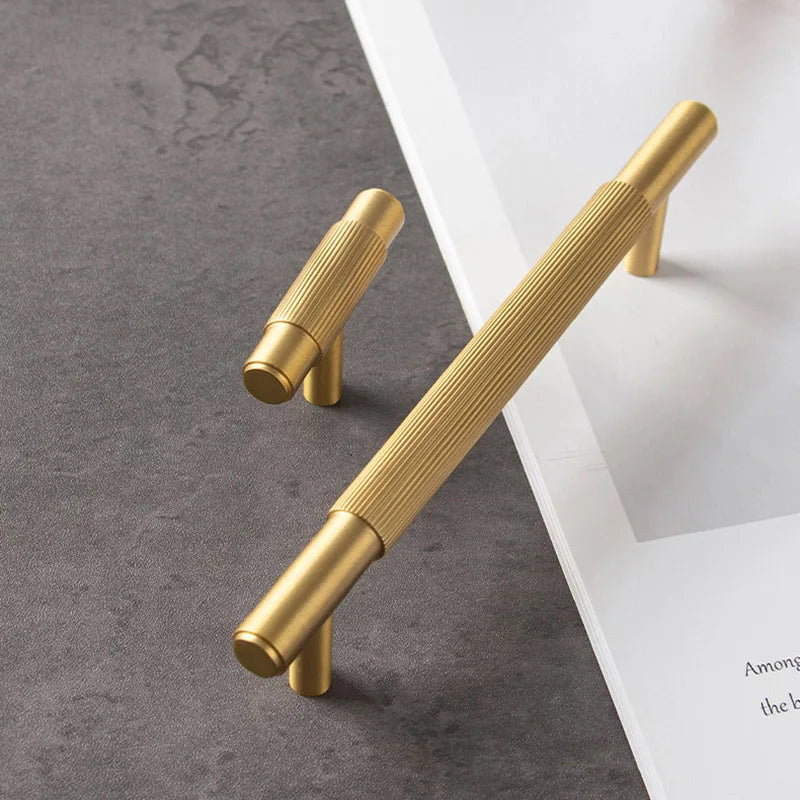 Brass Furniture Handles – Modern Kitchen Cabinet Pulls and Wardrobe T-Bar Handles