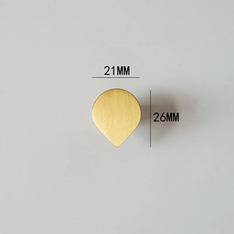 Modern Simple Wardrobe Handles – Brass Cabinet Knobs and Drawer Pulls for Furniture