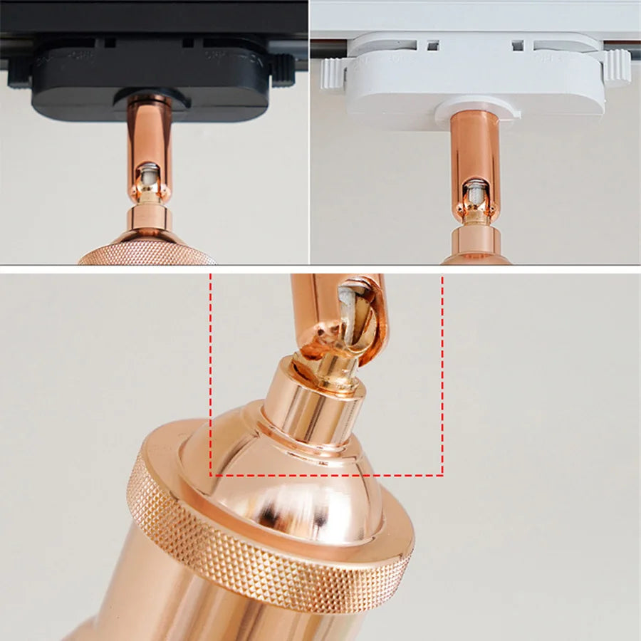 E27 Nordic LED Track Light - Adjustable Spotlight for Commercial and Residential Spaces